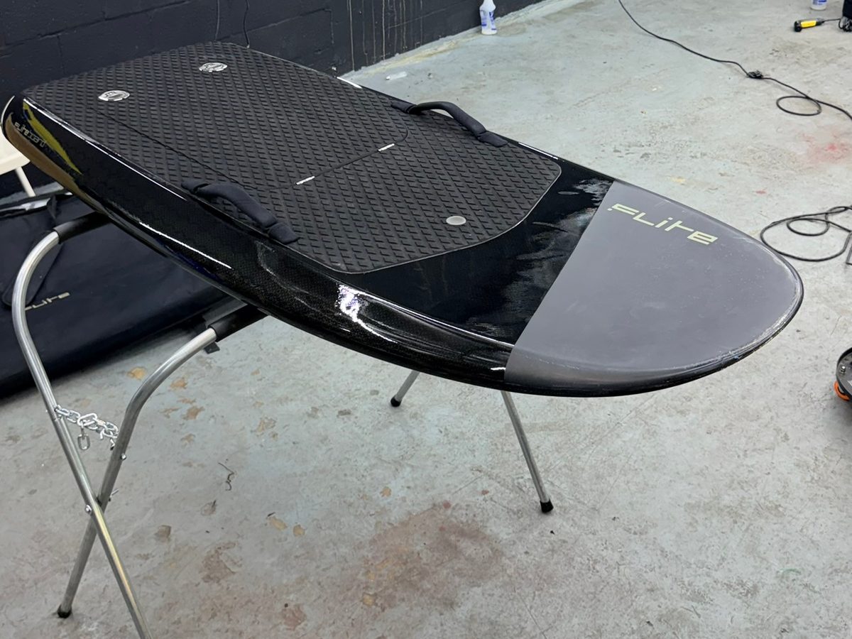 eFoil board in the Elite Wrap studio