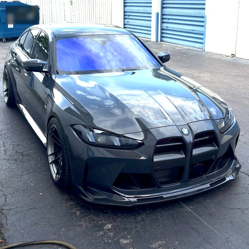 BMW M3 with a chameleon windshield tint