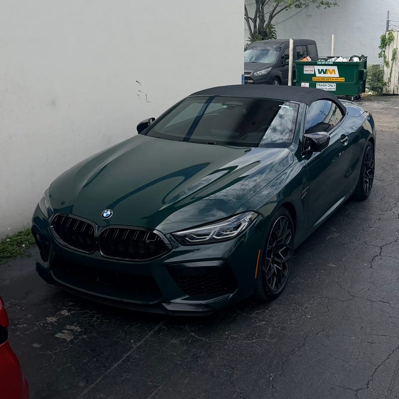 Green BMW 8 Series Convertible