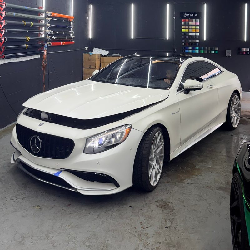 White Mercedes-AMG S 63 Coupe