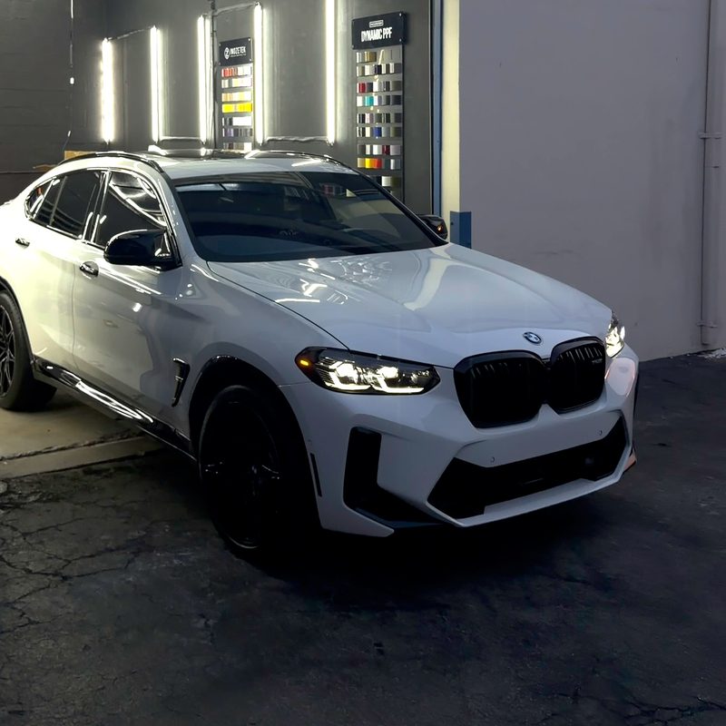 BMW X4 M outside the studio