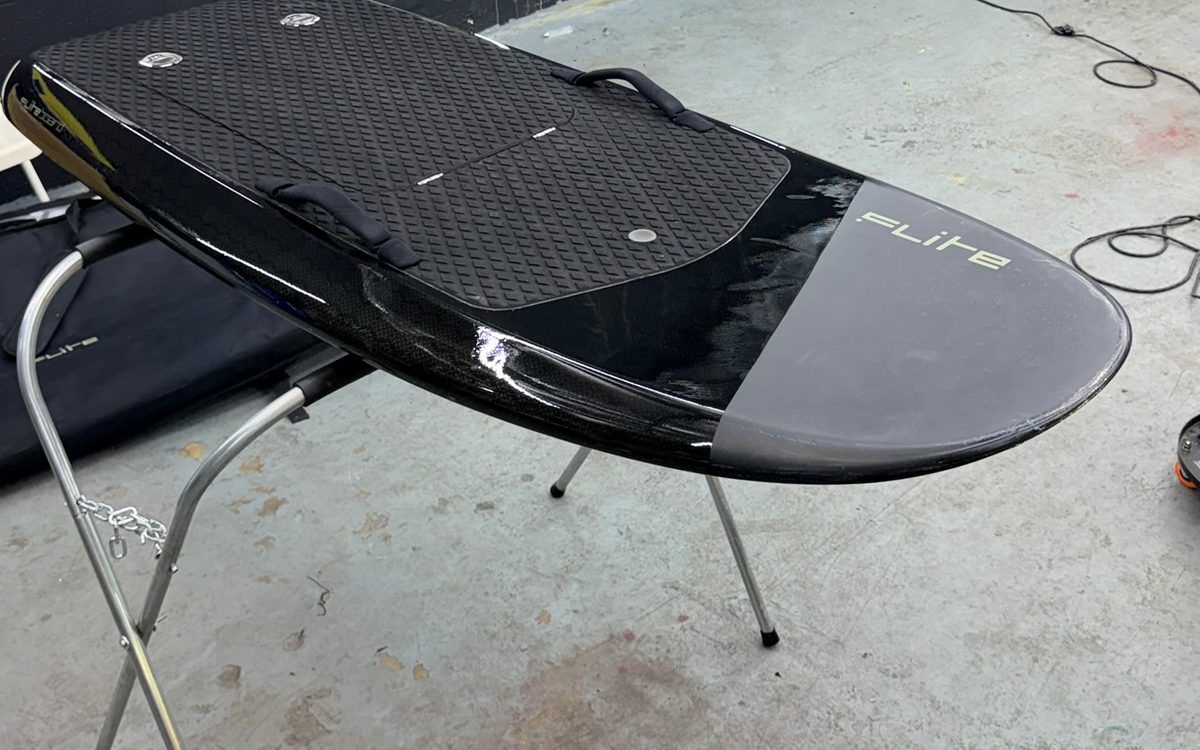 eFoil board in the Elite Wrap studio
